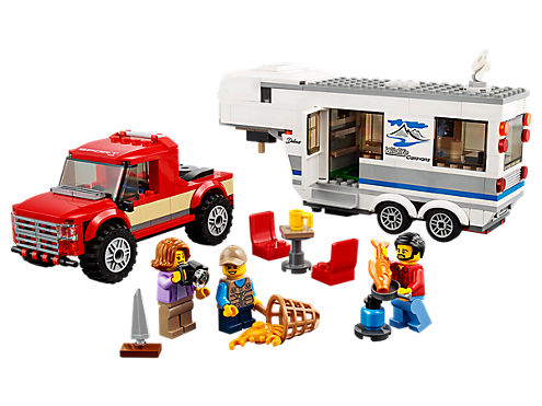 Picture of Lego Truck and Caravan set.